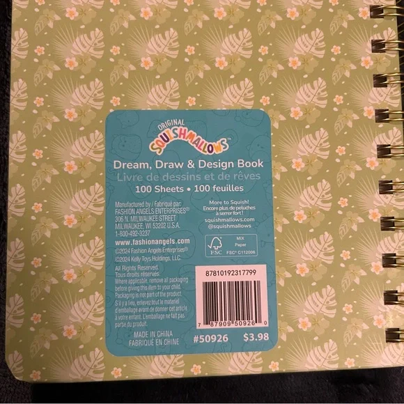 Squishmallows - Dream, Draw, & Design Book - Tropical Cover with Wendy the Frog - Picture 4 of 8